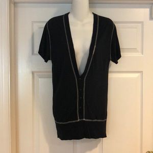 Classic Blues black with white stitching top